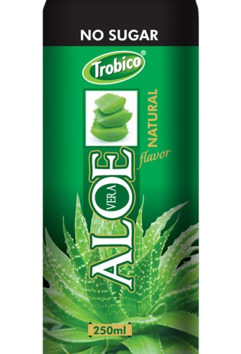 Natural aloe vera alu can 250ml